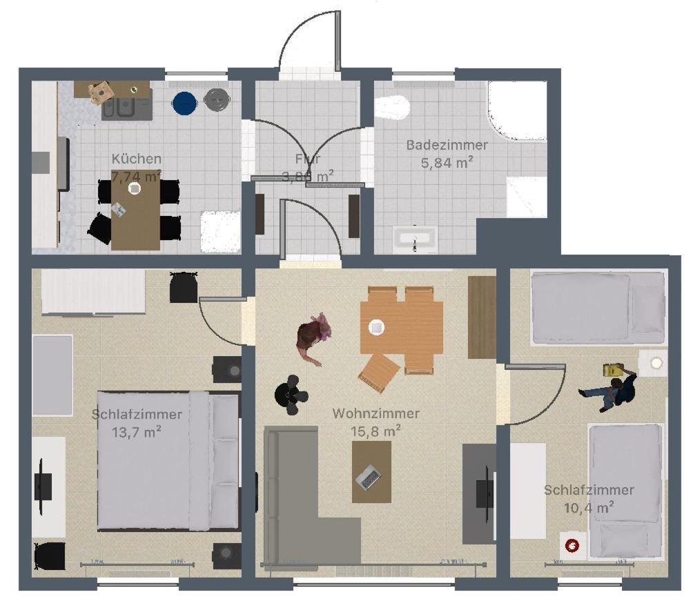 Ferienwohnung Kuehl Boossen Bagian luar foto